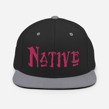 Load image into Gallery viewer, Native - Pink Embroidered Snapback Hat
