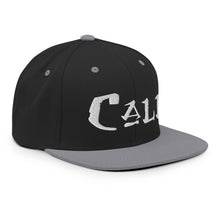 Load image into Gallery viewer, Cali / White Embroidered Snapback Hat
