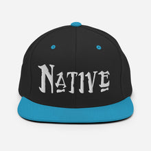 Load image into Gallery viewer, Native - White Embroidered Snapback Hat
