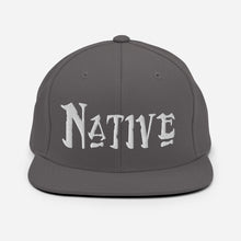 Load image into Gallery viewer, Native - White Embroidered Snapback Hat
