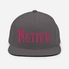 Load image into Gallery viewer, Native - Pink Embroidered Snapback Hat
