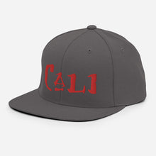 Load image into Gallery viewer, Cali - Red Embroidered Snapback Hat
