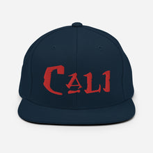 Load image into Gallery viewer, Cali - Red Embroidered Snapback Hat
