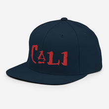 Load image into Gallery viewer, Cali - Red Embroidered Snapback Hat
