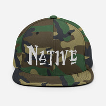 Load image into Gallery viewer, Native - White Embroidered Snapback Hat
