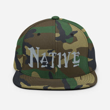 Load image into Gallery viewer, Native - Grey Embroidered Snapback Hat
