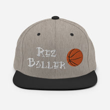 Load image into Gallery viewer, Rez Baller - Basketball Enbroidered Snapback Hat
