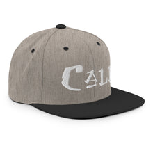 Load image into Gallery viewer, Cali / White Embroidered Snapback Hat
