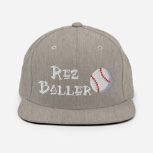 Load image into Gallery viewer, Rez Baller - Baseball Embroidered Snapback Hat
