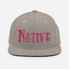 Load image into Gallery viewer, Native - Pink Embroidered Snapback Hat
