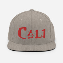 Load image into Gallery viewer, Cali - Red Embroidered Snapback Hat
