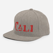 Load image into Gallery viewer, Cali - Red Embroidered Snapback Hat
