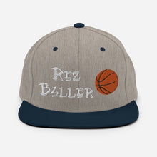 Load image into Gallery viewer, Rez Baller - Basketball Enbroidered Snapback Hat
