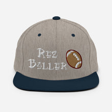 Load image into Gallery viewer, Rez Baller - Football Embroidered Snapback Hat
