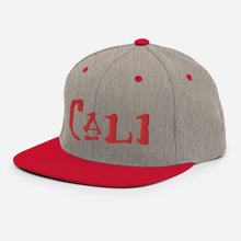 Load image into Gallery viewer, Cali - Red Embroidered Snapback Hat
