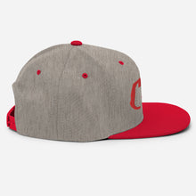 Load image into Gallery viewer, Cali - Red Embroidered Snapback Hat
