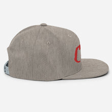 Load image into Gallery viewer, Cali - Red Embroidered Snapback Hat
