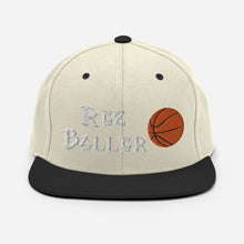 Load image into Gallery viewer, Rez Baller - Basketball Enbroidered Snapback Hat
