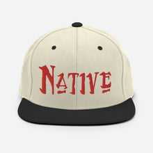 Load image into Gallery viewer, Native - Red Embroidered Snapback Hat
