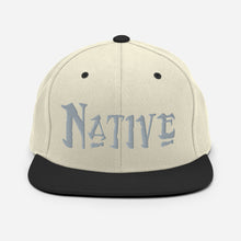 Load image into Gallery viewer, Native - Grey Embroidered Snapback Hat
