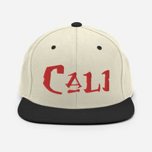 Load image into Gallery viewer, Cali - Red Embroidered Snapback Hat
