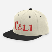 Load image into Gallery viewer, Cali - Red Embroidered Snapback Hat
