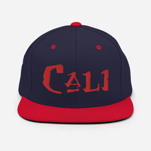 Load image into Gallery viewer, Cali - Red Embroidered Snapback Hat
