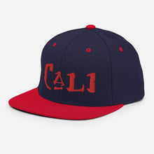 Load image into Gallery viewer, Cali - Red Embroidered Snapback Hat
