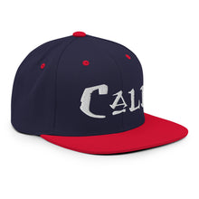 Load image into Gallery viewer, Cali / White Embroidered Snapback Hat
