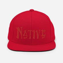 Load image into Gallery viewer, Native - Red Embroidered Snapback Hat
