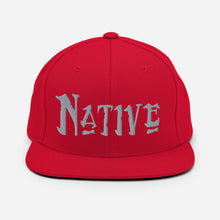 Load image into Gallery viewer, Native - Grey Embroidered Snapback Hat
