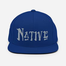 Load image into Gallery viewer, Native - Grey Embroidered Snapback Hat
