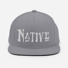 Load image into Gallery viewer, Native - White Embroidered Snapback Hat
