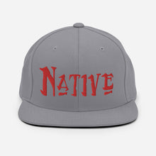 Load image into Gallery viewer, Native - Red Embroidered Snapback Hat
