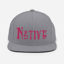 Load image into Gallery viewer, Native - Pink Embroidered Snapback Hat
