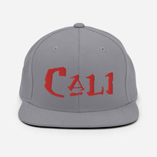 Load image into Gallery viewer, Cali - Red Embroidered Snapback Hat
