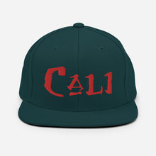 Load image into Gallery viewer, Cali - Red Embroidered Snapback Hat
